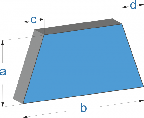 Matratze in Trapezform